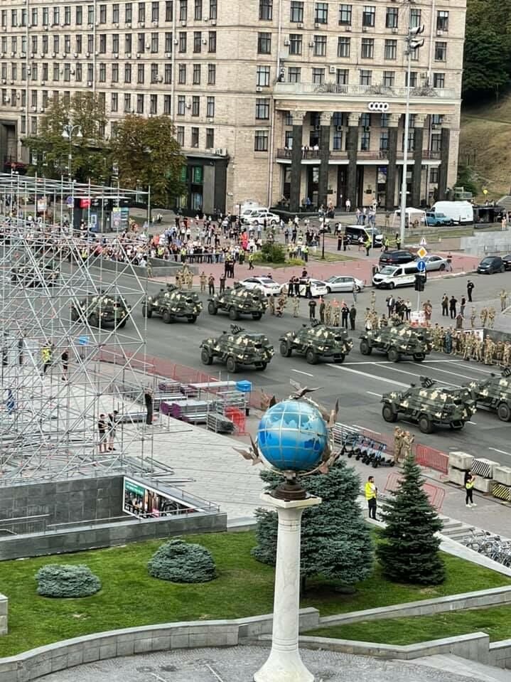 У Києві відбулася репетиція військового параду на честь Дня Незалежності України