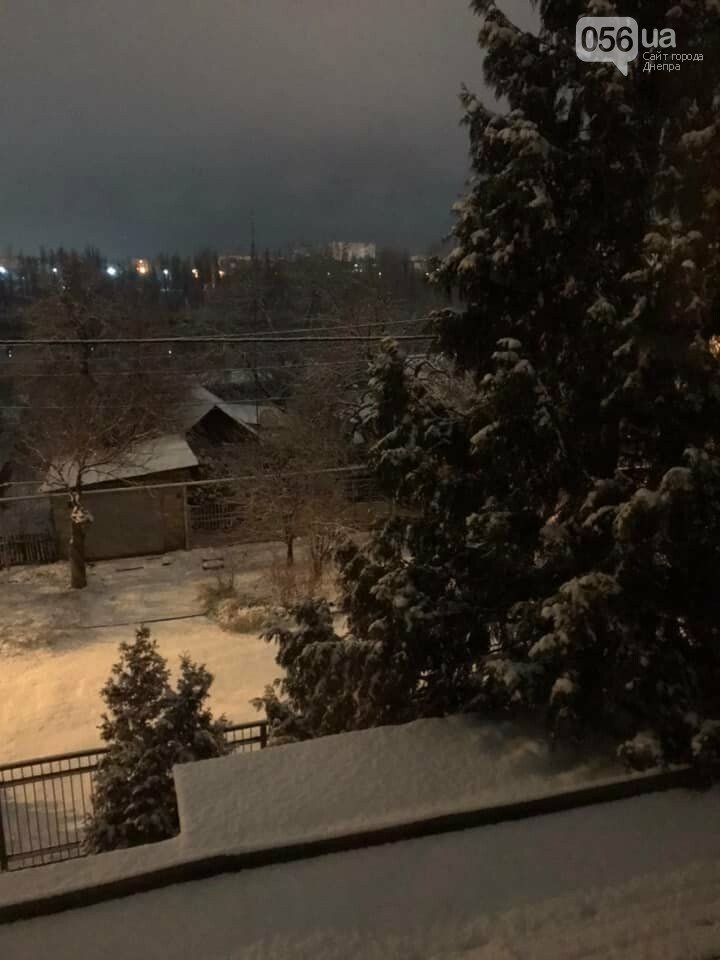 На Дніпропетровщині випав перший сніг