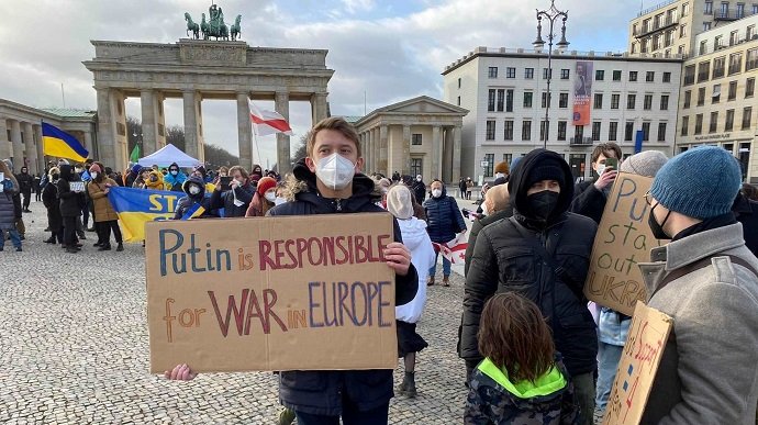 У Берліні провели акцію протесту проти війни в Україні