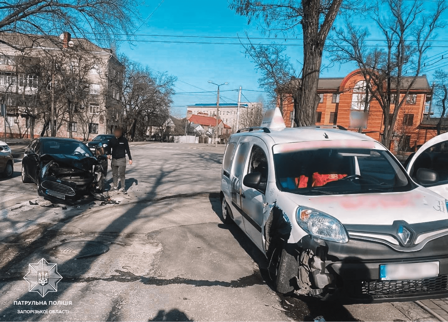 У Запоріжжі на бульварі Шевченка зіткнулися два автомобілі: подробиці аварії
