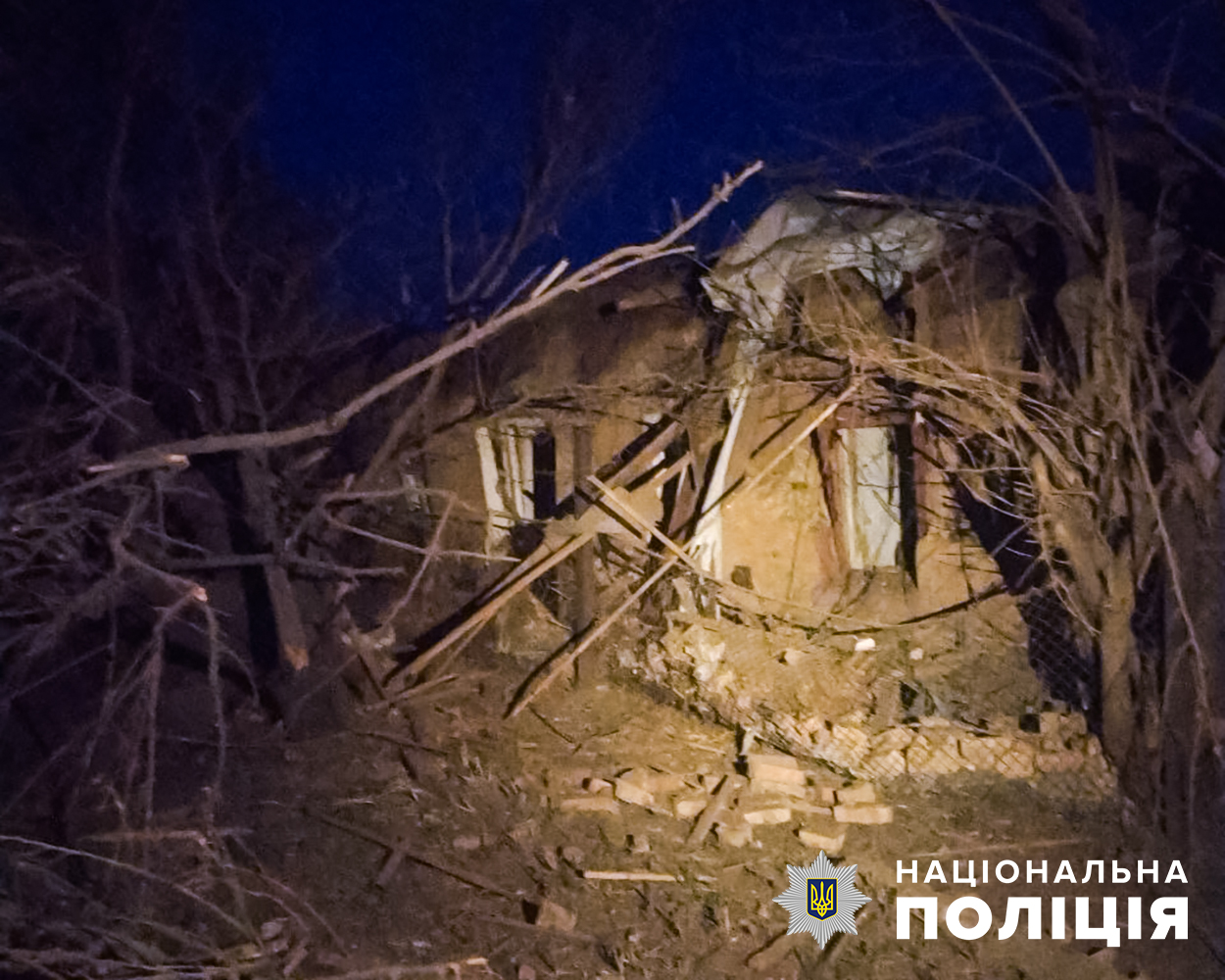 В поліції показали наслідки обстрілів по території Запорізької області